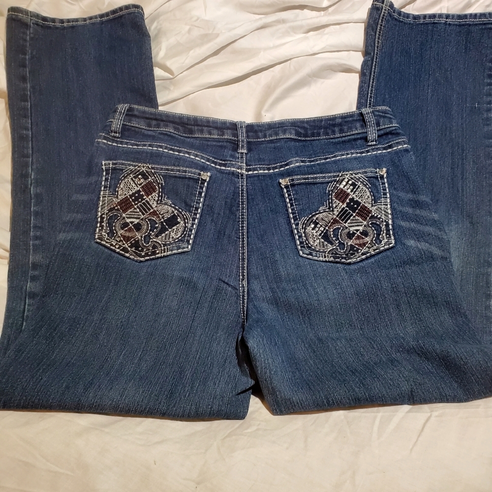 Cato Premium Fleur-de-lis Bling Jeans